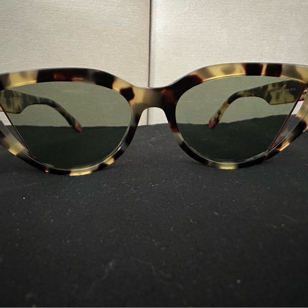 Fendi Tortoise Shell Sunglasses with Blue Lenses